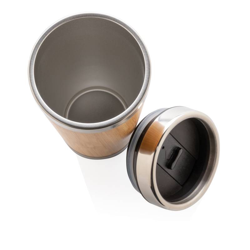 Bambusový termohrnček, hnedá Bambusový termohrnček, hnedá